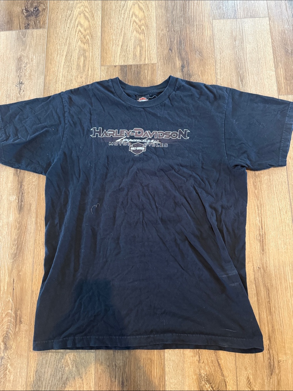 Harley-Davidson Black Short Sleeve Logo Tee